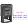Self-Inking Date Stamp with Custom Text