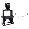 Deposited On with Custom Script Name Financial Stamp with Product