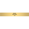 Horizontal Engraved Heavy Brass Signs 1" x 8"