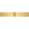 Horizontal Engraved Heavy Brass Signs 3" x 20"