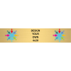 Horizontal Full Color Brass Signs 4" x 20"