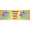 Horizontal Full Color Brass Signs 6" x 16"
