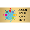 Horizontal Full Color Brass Signs 8" x 16"