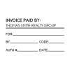 Invoiced Paid By Custom Business Name Form Stamp