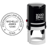 State of Iowa Land Surveyor Stamp Seal Seal Body and Imprint