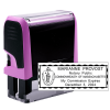 Notary Rectangle Pink Stamp - Self-Inking