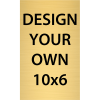 Vertical Engraved Heavy Brass Signs 10" x 6"