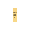 Vertical Engraved Heavy Brass Signs 3" x 1"