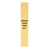 Vertical Engraved Heavy Brass Signs 6" x 1"