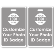 Customizable Vertical Double Sided ID Badge 