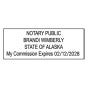 Alaska Notary Rectangle Stamp