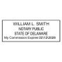 Delaware Notary Rectangle Stamp Seal
