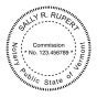 Vermont Round Notary Seal - Choose Stamp or Embosser