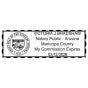 Arizona Pink Rectangle Notary Stamp
