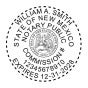 New Mexico Round Pink Notary Seal