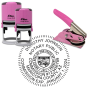 Arizona Pink Round Notary Seal
