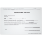 Acknowledgement Notary Certificate Pad