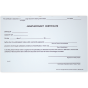 Jurat/Affidavit Notary Certificate Pad