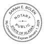 Alaska Notary Round Seal - Choose Stamp or Embosser