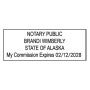 Alaska Notary Rectangle Stamp