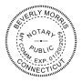 Connecticut Round Notary Seal - Choose Stamp or Embosser