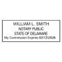 Delaware Notary Rectangle Stamp Seal