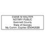 Georgia Rectangular Notary Seal