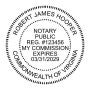 Virginia Round Notary Seal