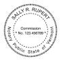 Vermont Round Notary Seal - Choose Stamp or Embosser
