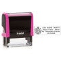Maine Pink Rectangle Notary Stamp