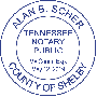 Tennessee Pink Round Notary Stamp