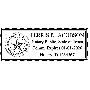 Texas Pink Rectangle Notary Stamp