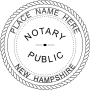 New Hampshire Round Notary Seal