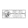 California Pink Rectangle Notary Stamp
