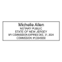 New Jersey Rectangle Notary Seal
