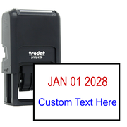 Self-Inking Custom Text Dater Stamp