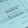 Custom Write in Deposited On Financial Stamp in Use