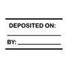Custom Write in Deposited On Financial Stamp