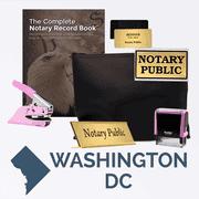 District Of Columbia Pink Deluxe Notary Kit