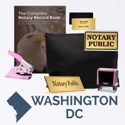 District Of Columbia Pink Deluxe Notary Kit