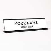 2" x 8" Custom Desk Name Plate