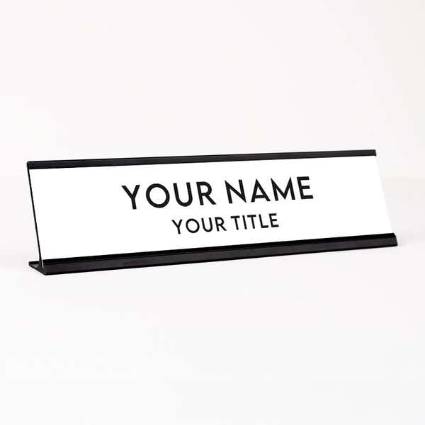 2" x 8" Custom Desk Name Plate