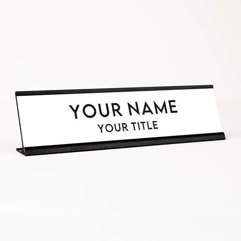 2" x 8" Custom Desk Name Plate