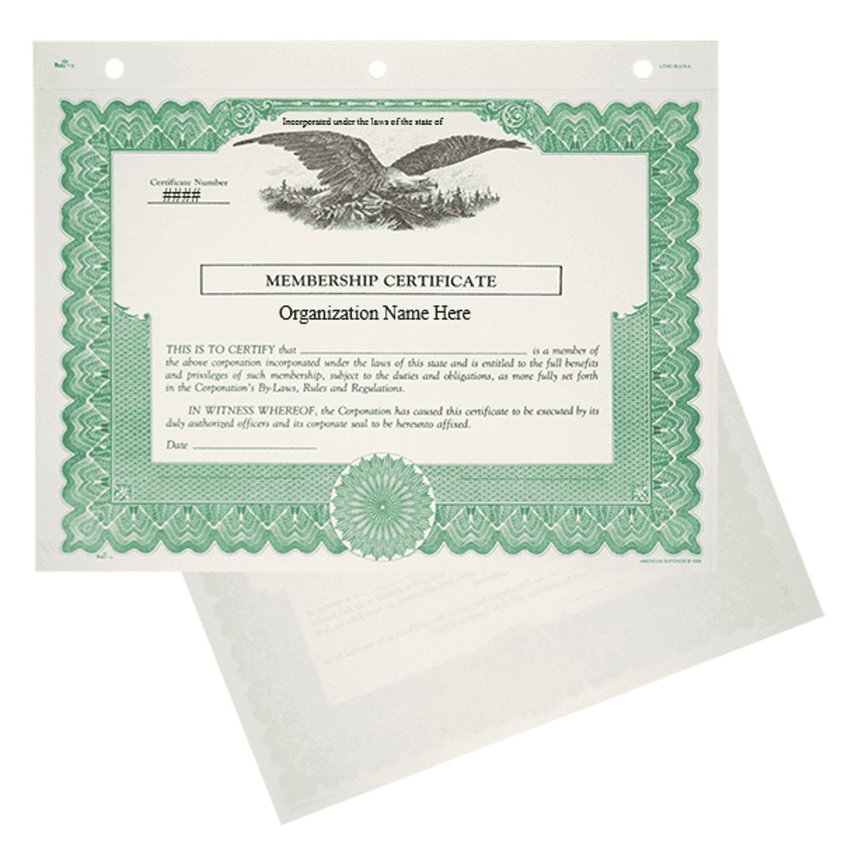 Duke 6 Nonprofit Membership Certificates