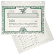 Duke 10 Blank Stock Certificates