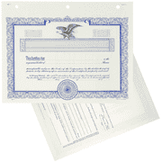 Duke 11 Blank Stock Certificates