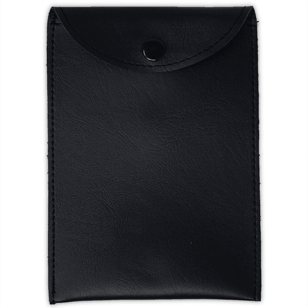 Black Vinyl Embosser Pouch