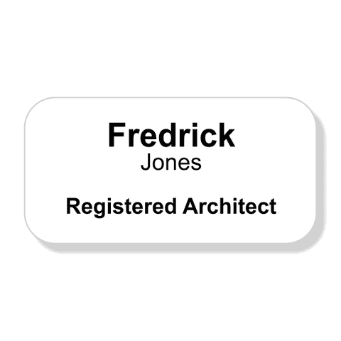 Registered Architect Engraved Name Tag