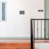 Gray 2 by 6 Plastic Signs Showing Room Numbers
