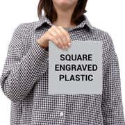 Square Engraved Plastic Signs